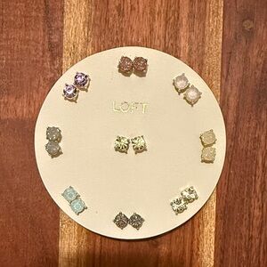 LOFT Assorted Pastel and Metallic Stud Earring Set